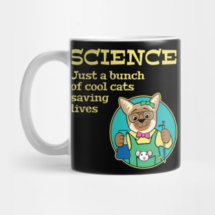 Science Cool Cats Saving Lives Mug